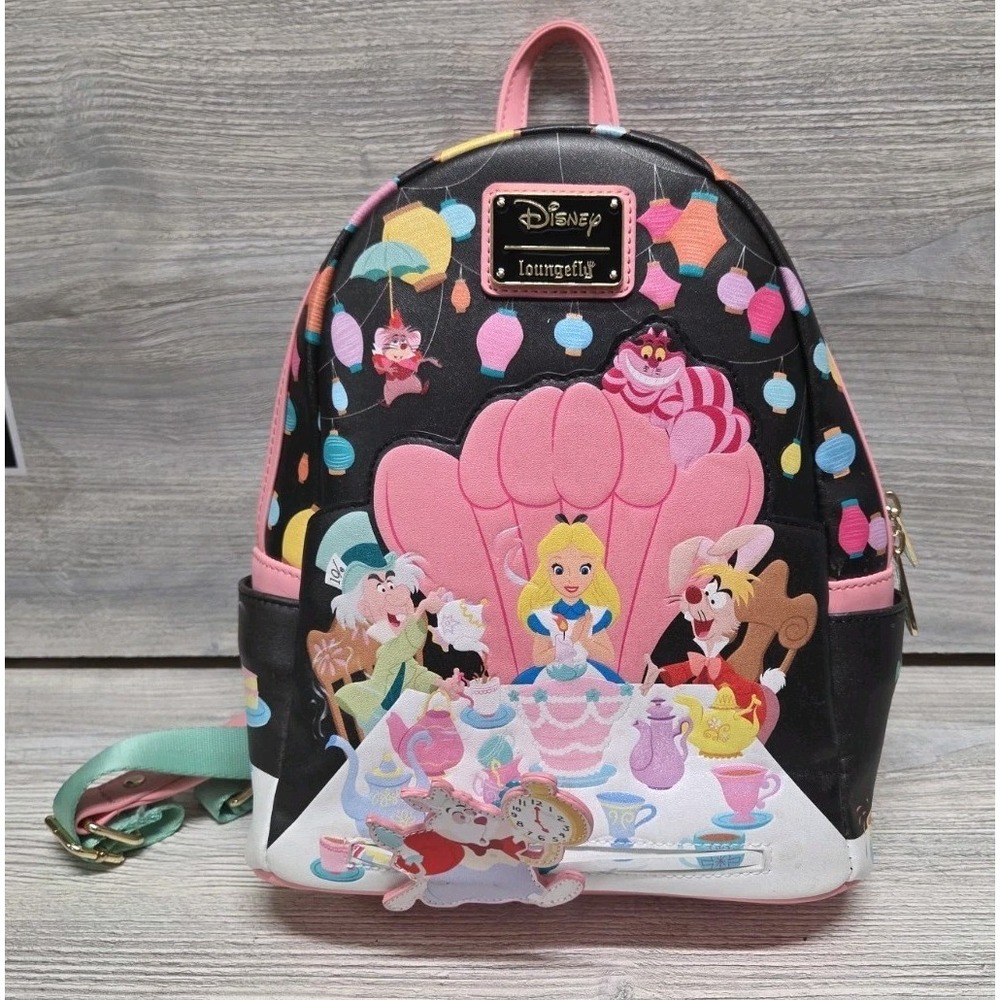 Loungefly Disney Alice in Wonderland Tea Party Mini Backpack E2